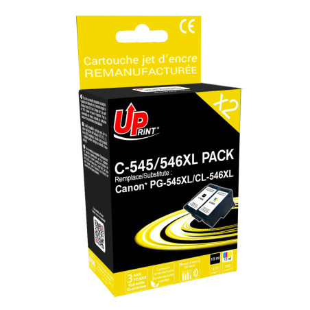 Cartouches UPrint compatibles Canon PG-545XL CL-546XL - Gamme Premium